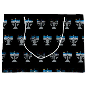 2:a natten på Hanukkah Glitter Large Gift Bag