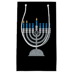 2:a natten på Hanukkah Glitter Small Gift Bag