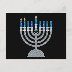 2:a natten på Hanukkah Glitter vykort