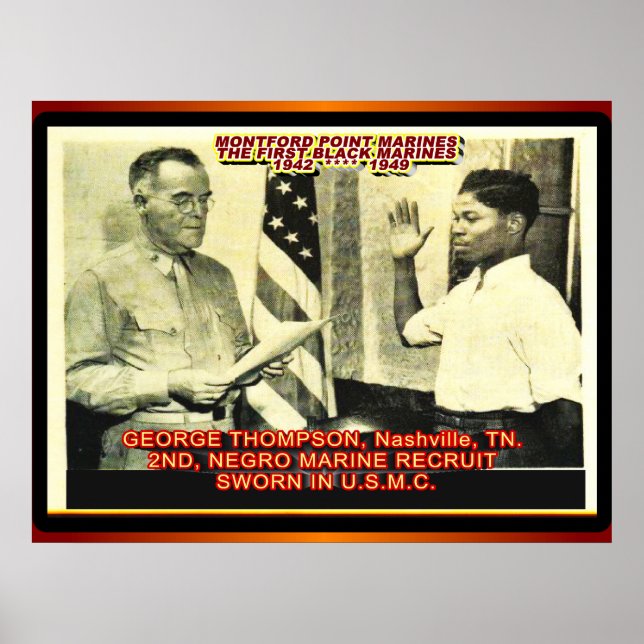 2:A NEGRO MARINE RECRUIT 1942 POSTER (Framsidan)