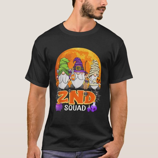 2:a plutonen Halloween 2:a klass lärarens Gnome Ma T Shirt (Framsida)