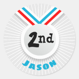 2:a Ställe Runt Klistermärke