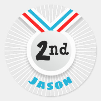 2:a Ställe Runt Klistermärke