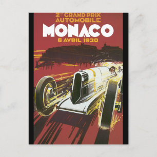 2:a storpriset Monaco Vintage resor Poster Vykort