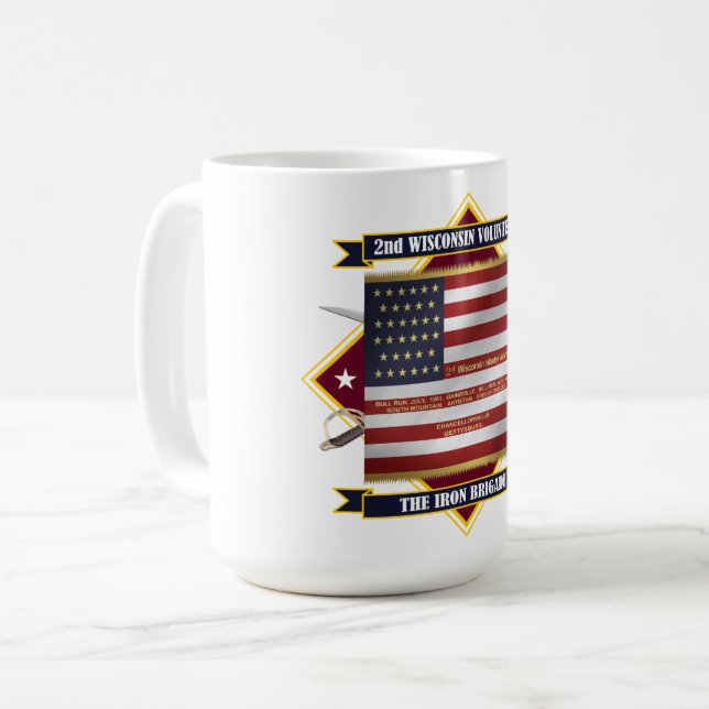 2:a Wisconsin Volunteer Infantry Kaffemugg (Framsida vänster)
