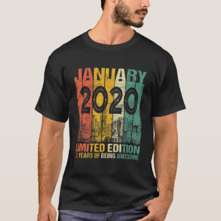 2 Åldersdag 2 januari 2020 Begränsad utgåva 2 Föde T Shirt