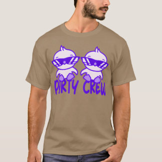 2 Anka Chick Fåglar Party Djur Creweam Vänner g T Shirt