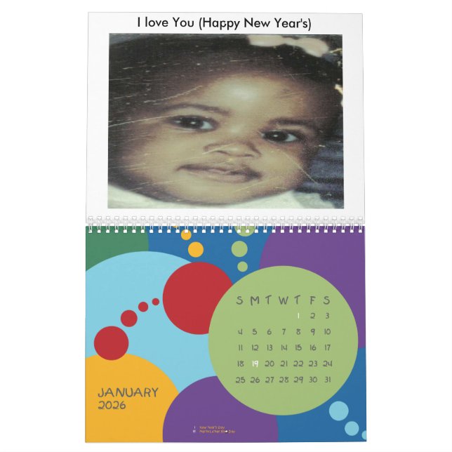 #2 Annie' s-bilder., tacka dig gud 4 geende Kalender (Jan 2026)