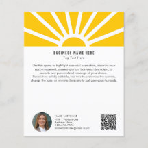 2 | Anpassningsbar Foto QR Modern Gult Sunrise Bus