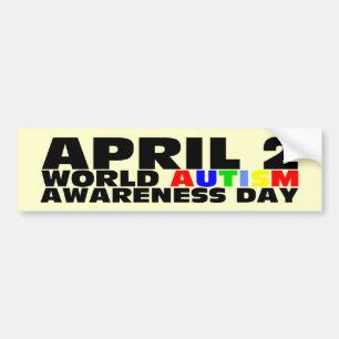 2 april, Världsdagen för autism Bildekal