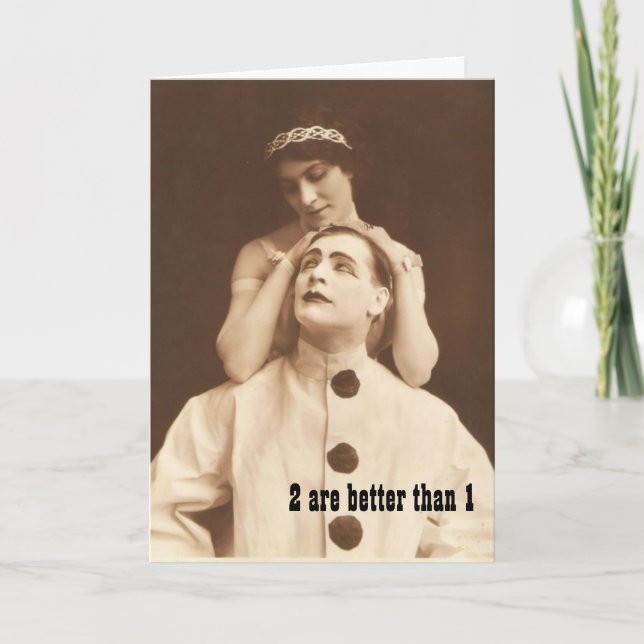 2 är bättre än 1 bibelversekort tack kort (Framsida)