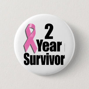 2 år Bröstcancer överlevande Knapp