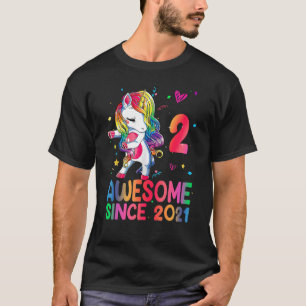 2 år gamla flickor Fantastisk sedan 2021 Cute Unic T Shirt