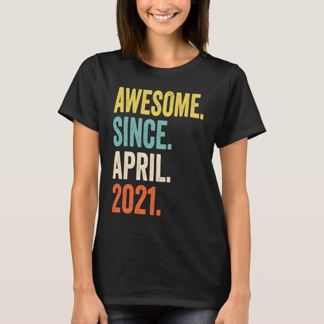 2 år gammal Fantastisk sedan april 2021, andra föd T Shirt (Framsida)