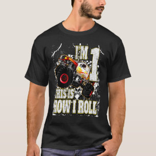 2 år gammal monster Lastbil-födelsedag T Shirt