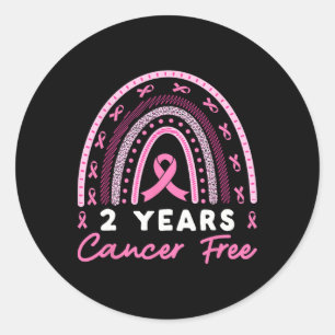 2 år Kvinnor utan bröstcancer Runt Klistermärke