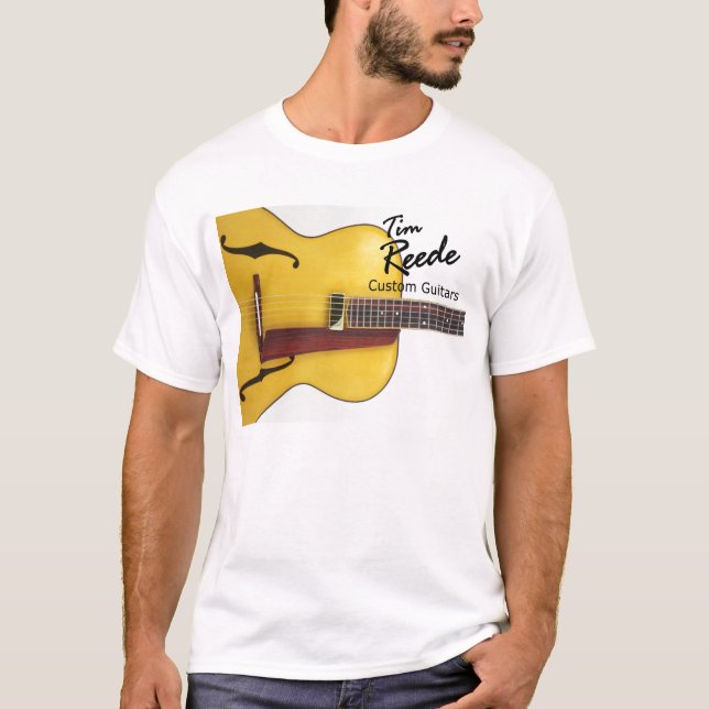 #2-archtop-halfview Tim Reede dekal Tee Shirt (Framsida)
