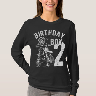 2-årig pojke - Birthday boy - Dirt Cykla - Motor T Shirt