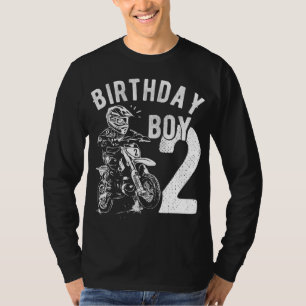 2-årig pojke - Birthday boy - Dirt Cykla - Motor T Shirt