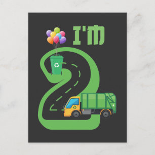 2 Årig Sopbil 2-årsdag Vykort