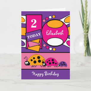 2 års ålder, oavsett ålder, lilans rosa kort