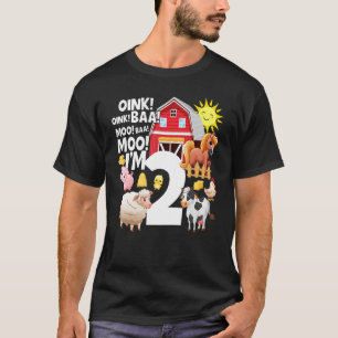 2 års ålder: odlare 2: a jordbrukstema: andra föde t shirt