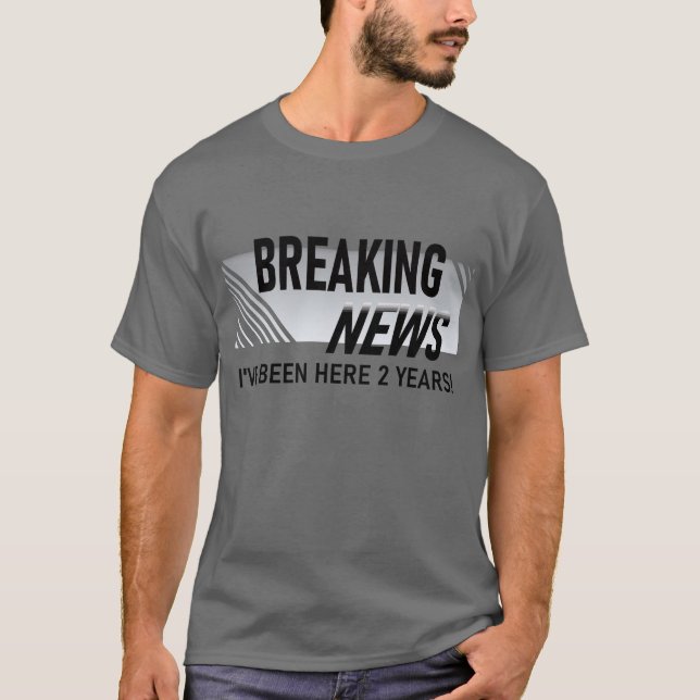 2 års anställningsjubileum Anställd 2:a T Shirt (Framsida)