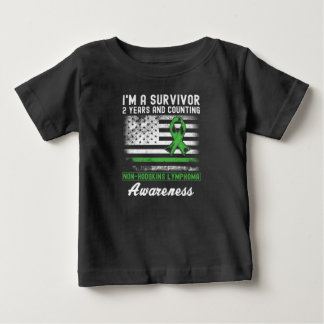 2 års cancerfri non- Hodgkins lymphoma Survivor T Shirt
