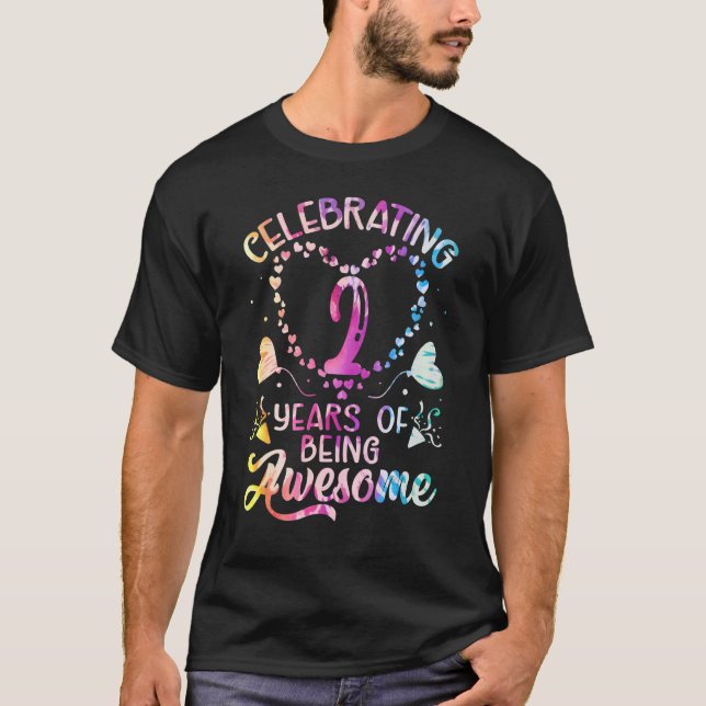2 ÅRS Fantastisk 2 ÅRS ÅLDER 2 ÅRS ÅLDER T Shirt (Framsida)