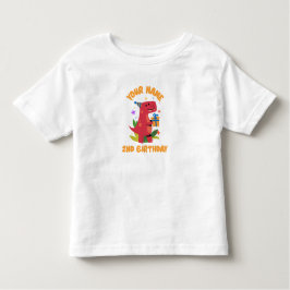 2-års födelsedag Dino T Shirt