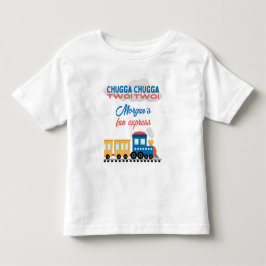 2-års födelsedag Färgglad Tecknad Tåg T Shirt