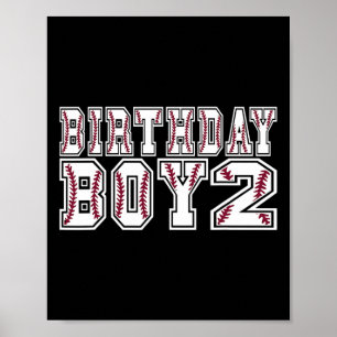 2-års födelsedags pojke 2 år gammal sälj tema älsk poster