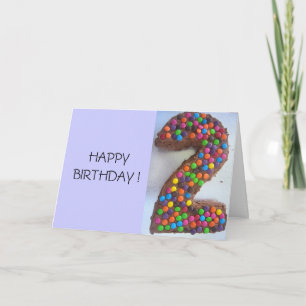 2-års födelselsekaka kort