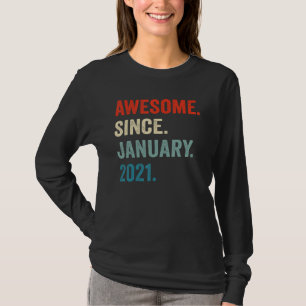 2 års gamla gåvor 2:a födelsedag Fantastisk sedan T Shirt
