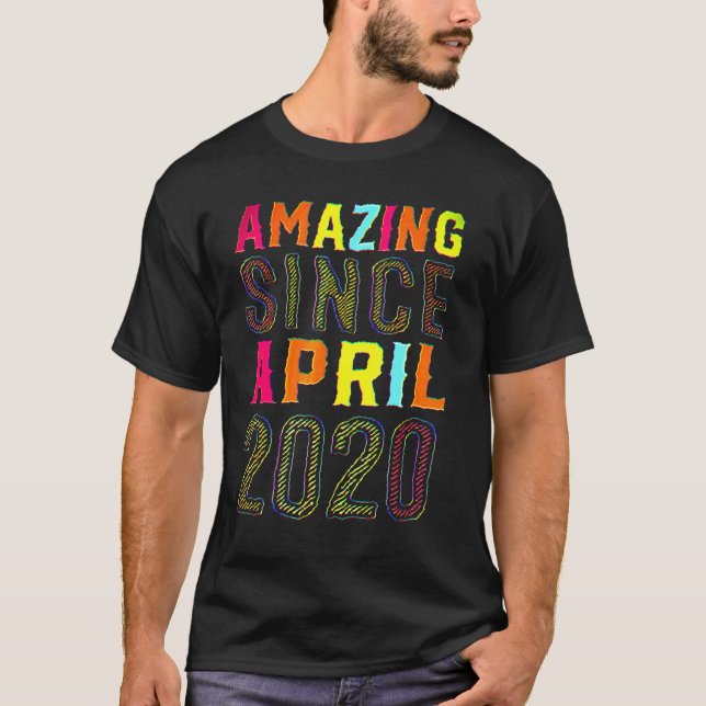 2 års gammal 2:a födelsedag sedan april 2020 t shirt (Framsida)