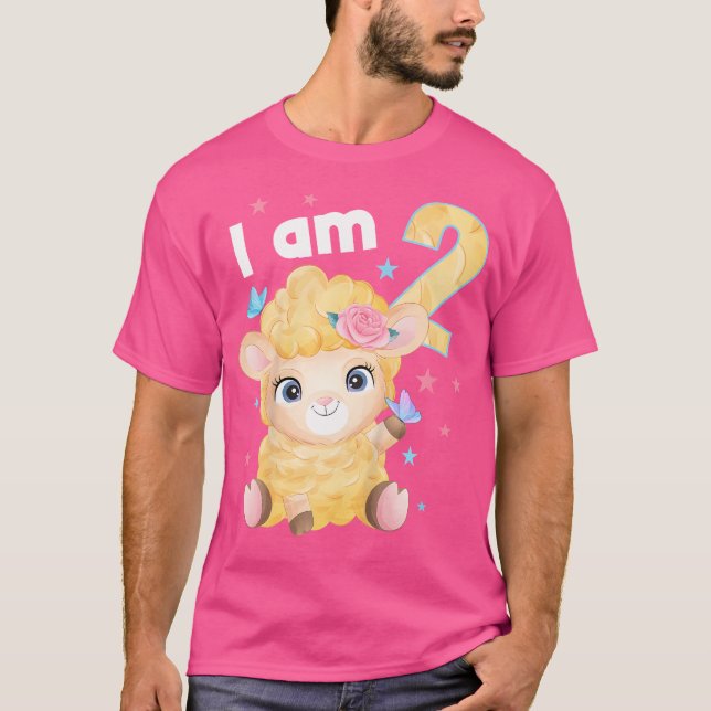 2 års gammal 2-dagars pojkflicka får t shirt (Framsida)