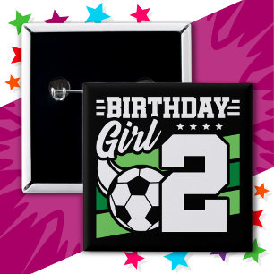 2 års gammal fotboll Party 2:a födelsedag Knapp