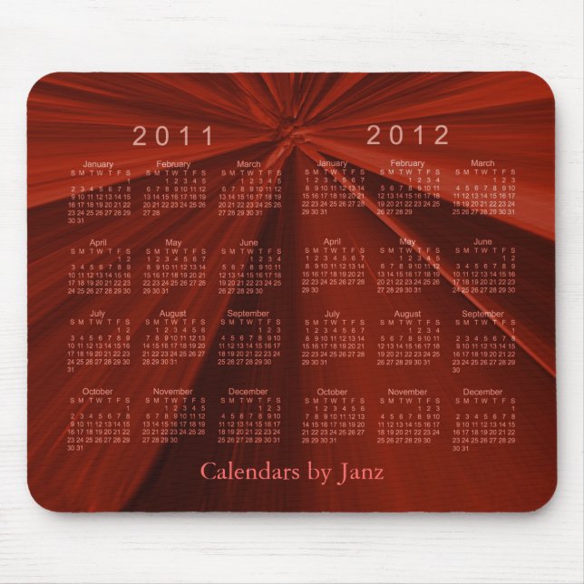 2 Års Kalender  2011-2012 Musmatta (Framsidan)