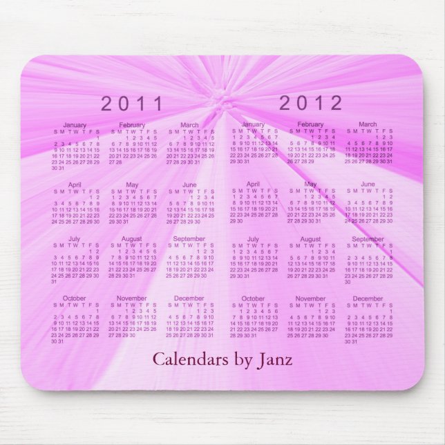 2 Års Kalender 2011-2012 Musmatta (Framsidan)