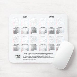2 års kalender 2025-2026 Corporate Gift SÖNDAG Musmatta