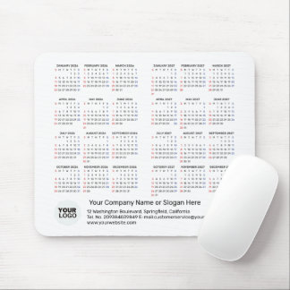 2 Års Kalender 2026 - 2027 Företagspresent SÖNDAG Musmatta