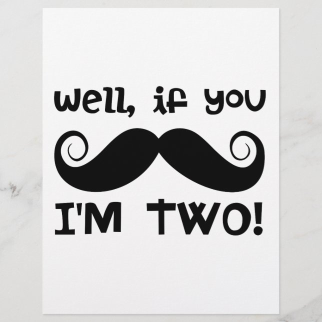 2-årsdag Mustasch (Framsida)