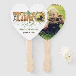 2-årsdag Två vilda savann-djur Djungel fototillbeh