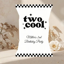 2-årsfirande Två Coola Snack Chip Tüte Party Favor