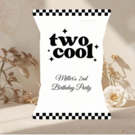 2-årsfirande Två Coola Snack Chip Tüte Party Favor