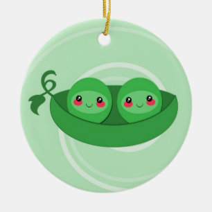 2 ÄRTER i en BALKONGVÄXTLÅDA - ornament