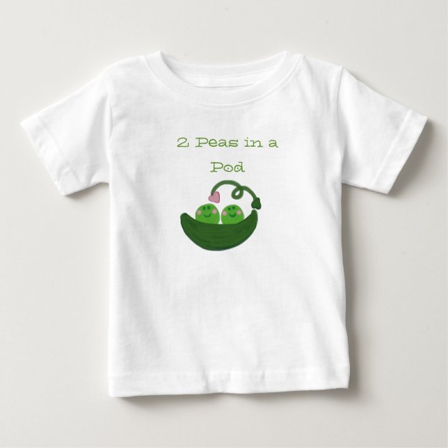 2 Ärter i en Pod T-shirt (Framsida)