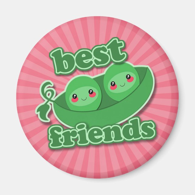 2 ÄRTOR BÄSTA VÄNNER MAGNET (Framsidan)