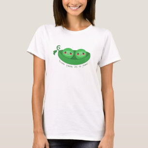2 ÄRTOR i en BALKONG - t-shirt