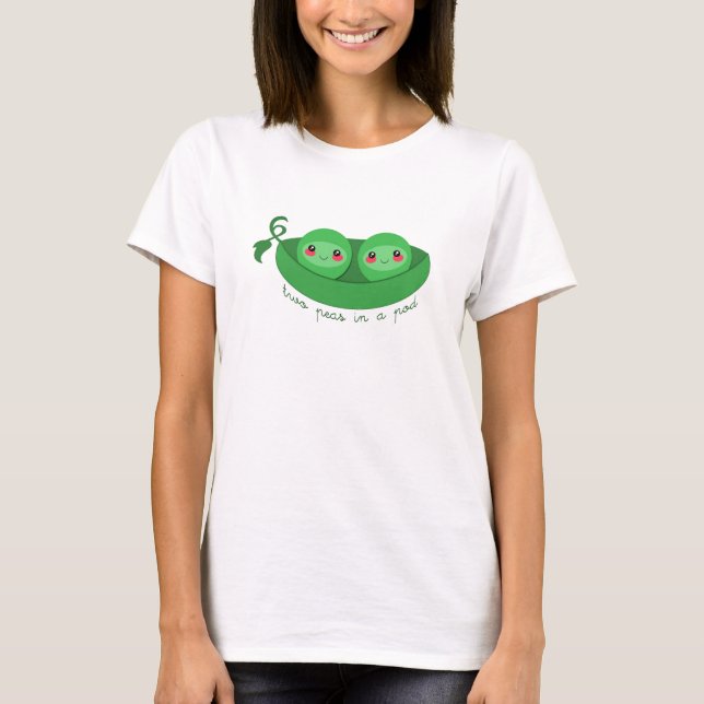 2 ÄRTOR i en BALKONG - t-shirt (Framsida)